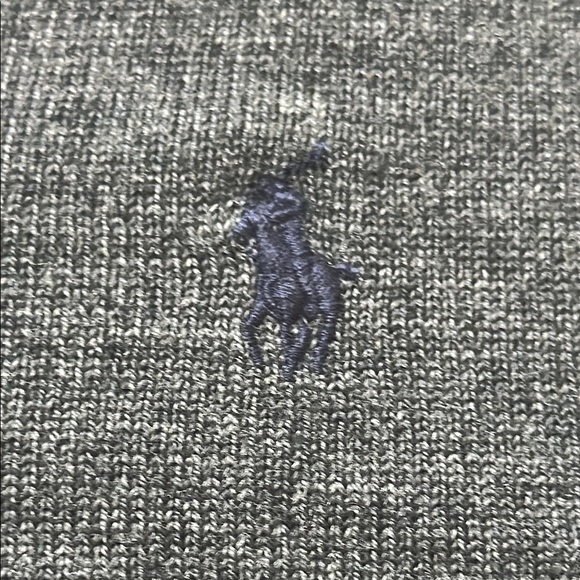 Polo by Ralph Lauren Vintage Kids Gray V-Neck Sweater Size YM - Picture 3 of 7